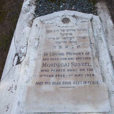 SUSSEL Mordecai  -1928