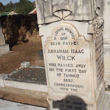 WILCK Abraham Isaac -1937 