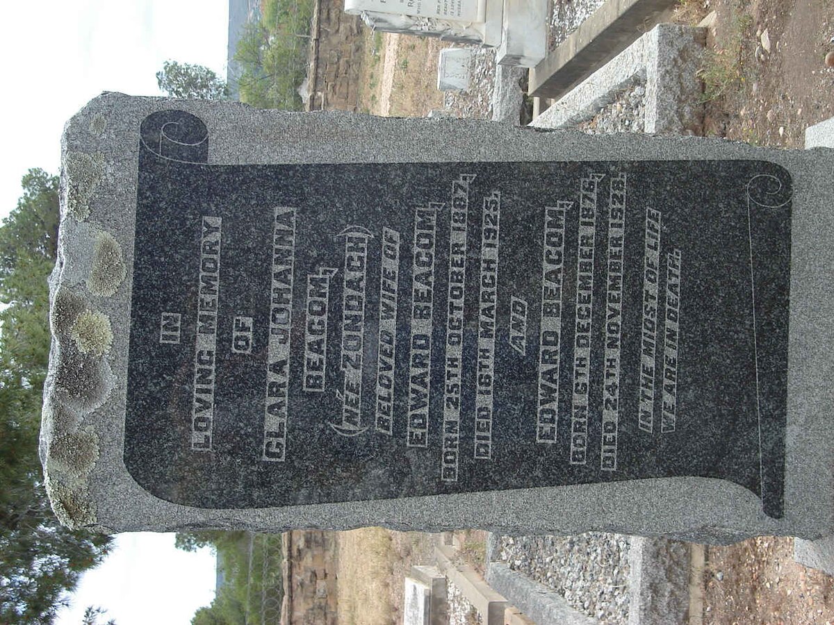 BEACOM Edward 1876-1928 &amp; Clara Johanna ZONDACH 1887-1925