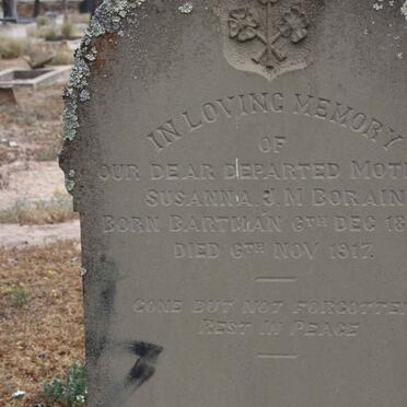 BORAINE Susanna J.M. nee BARTMAN 1865-1917