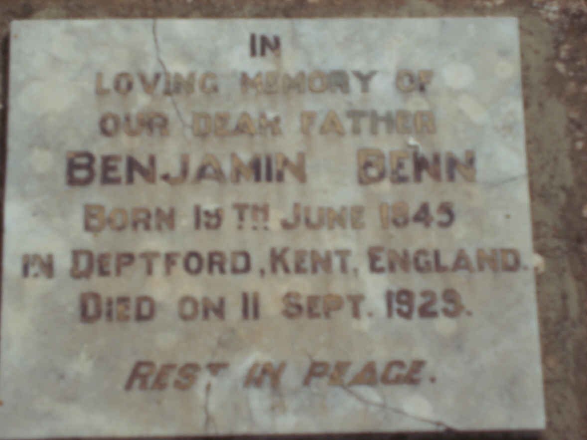 BENN Benjamin 1845-1929