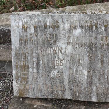BROWN Margaret Mary 1865-1952 :: BROWN Karoline 1861-1955