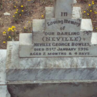 BOWLES Neville George -1916