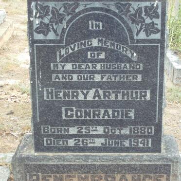 CONRADIE Henry Arthur 1880-1941