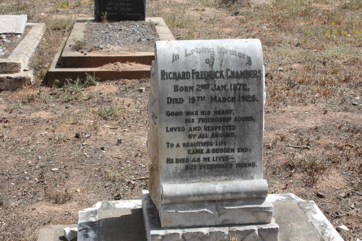 CHAMBERS Richard Frederick 1872-1925