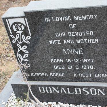 DONALDSON Anne 1927-1978