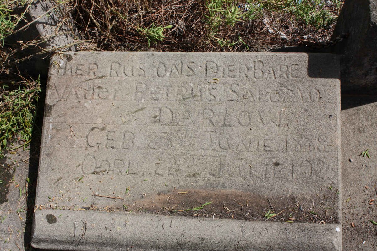 DARLOW Petrus Salomo 1878-1926