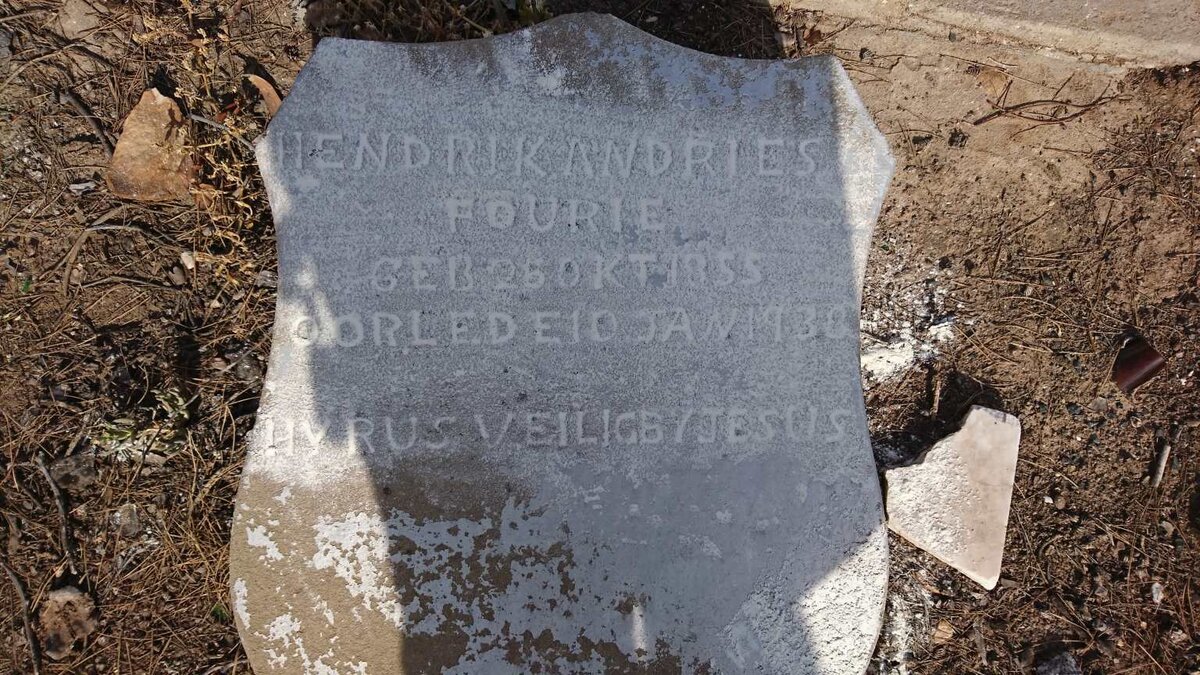 FOURIE Hendrik Andries 1855-1938