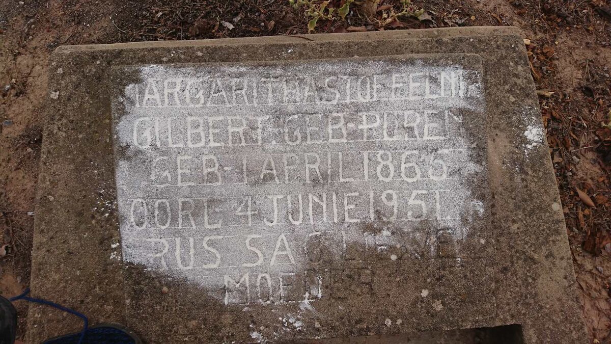 GILBERT Margaritha Stoffelina nee PUREN 1865-1951