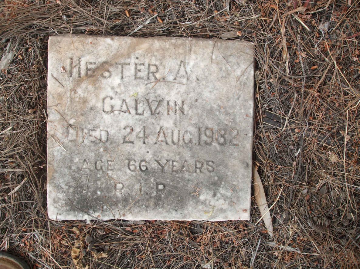 GALVIN Hester A. -1932