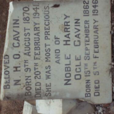 GAVIN Noble Harry Ogle 1862-1946 &amp; Annie Edith 1870-1941