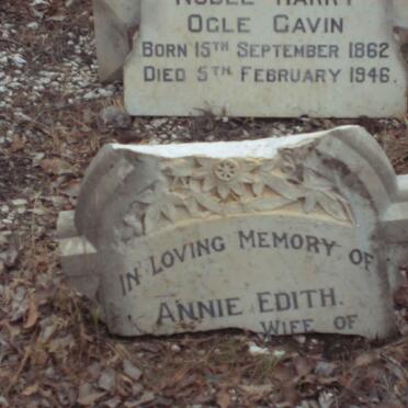 GAVIN Noble Harry Ogle 1862-1946 &amp; Annie Edith 1870-1941