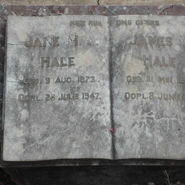 HALE James 1877-1948 &amp; Jane M.A. 1873-1947