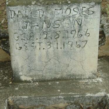 JANSEN David Moses 1966-1967