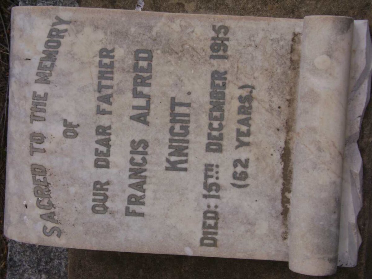 KNIGHT Francis Alfred -1915