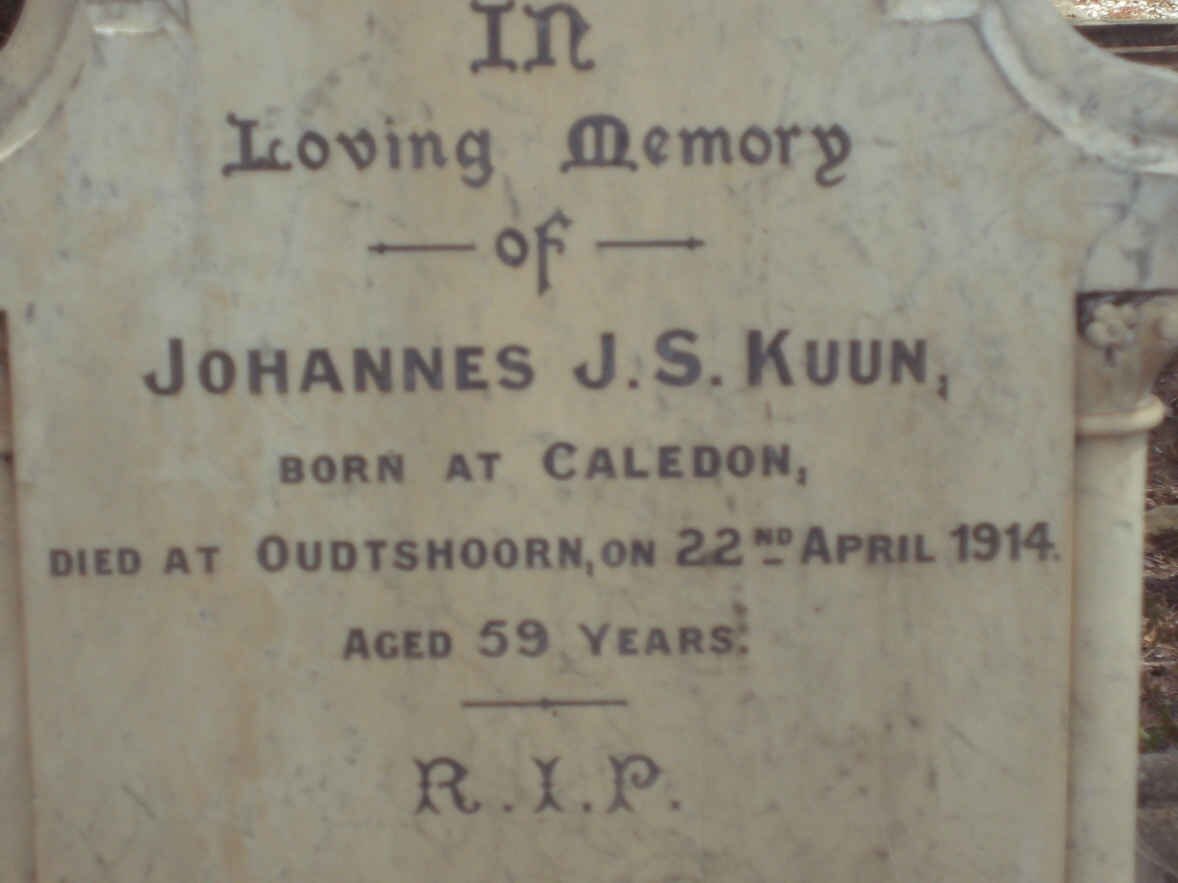 KUUN Johannes J.S. -1914