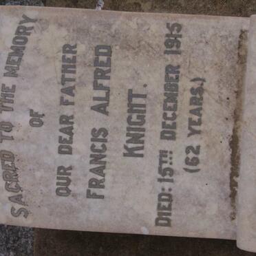 KNIGHT Francis Alfred -1915