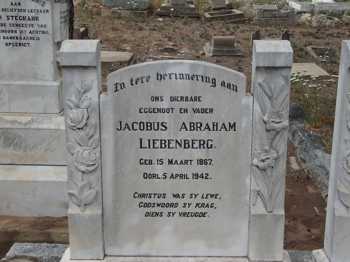LIEBENBERG Jacobus Abraham 1867-1942