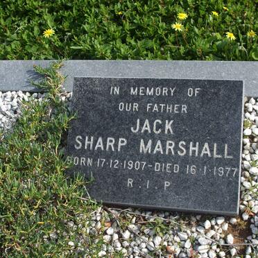 MARSHALL Jack Sharp 1907-1977