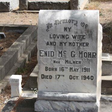 MÖHR Enid Mc G. nee MILNER 1911-1940