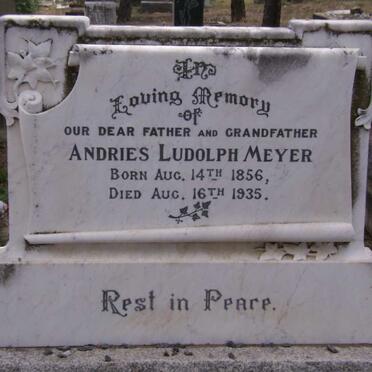 MEYER Andries Ludolph 1856-1935