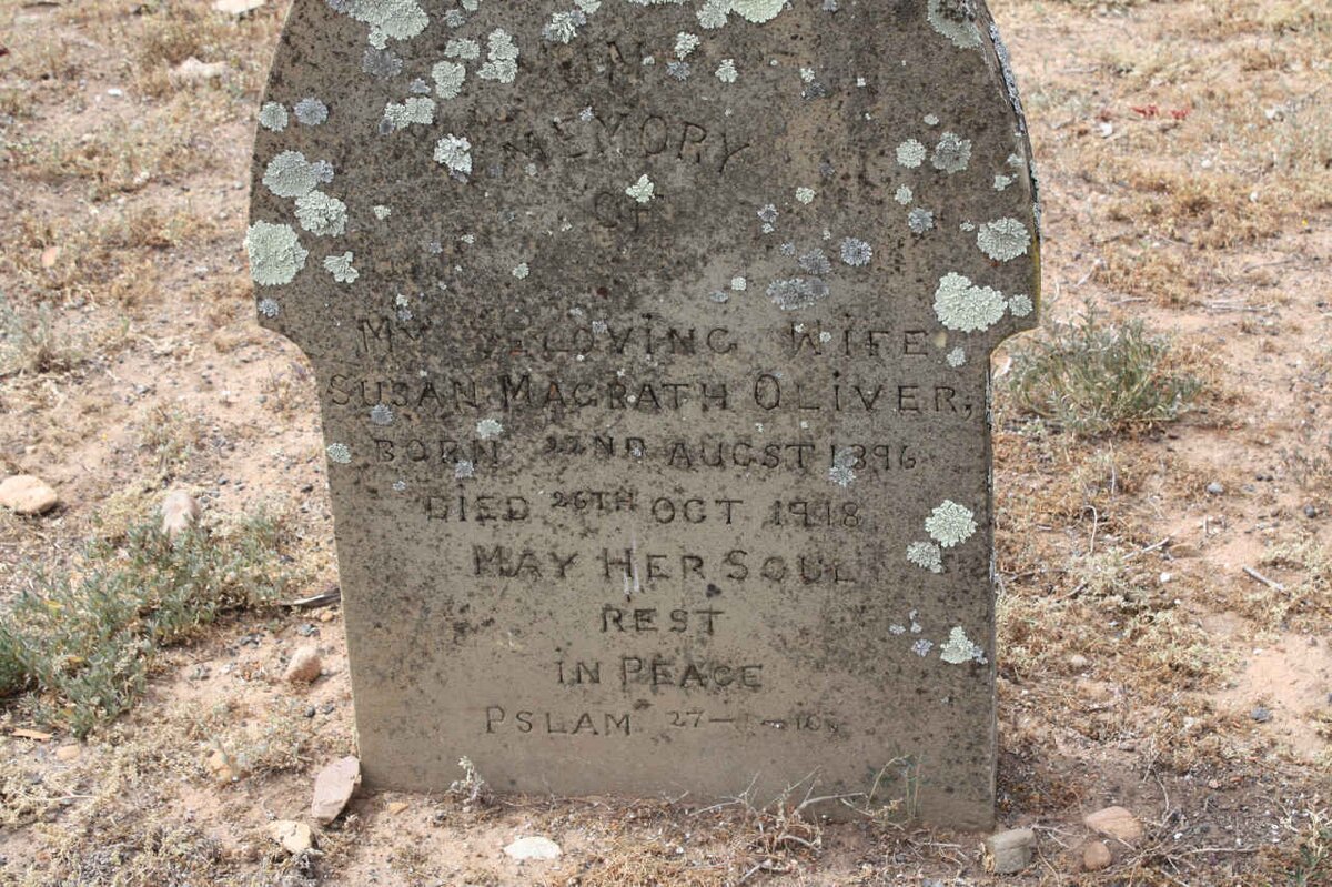 OLIVER Susan Magrath 1896-1918