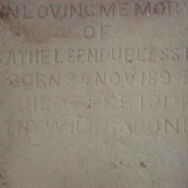 PLESSIS Katheleen, du 1894-1914