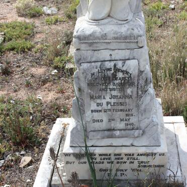 PLESSIS Maria Johanna, du 1915-1940