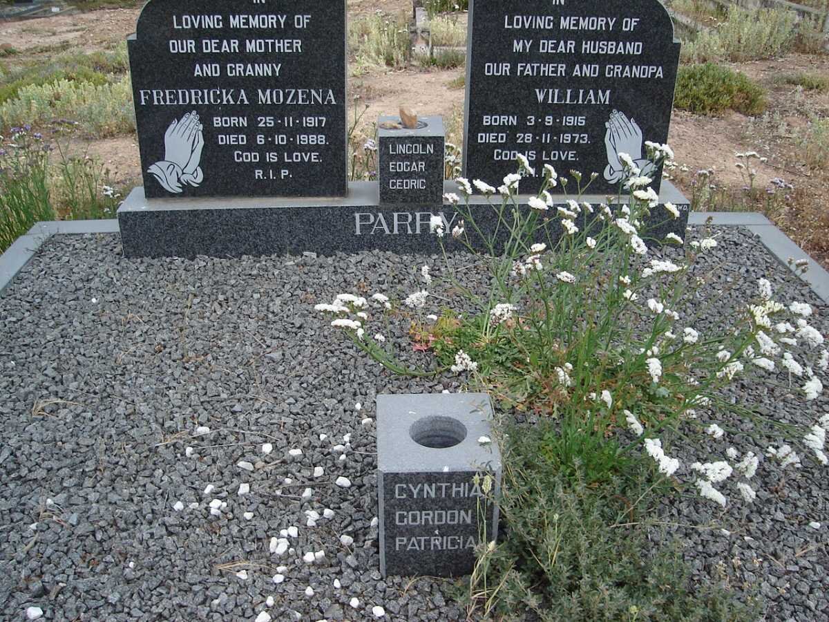 PARRY William 1915-1973 &amp; Fredricka Mozena 1917-1988