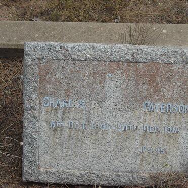 PATERSON Charles ? 1891-1918