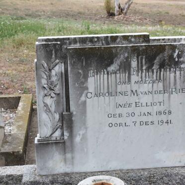 RIET Caroline M., van der nee ELLIOT 1868-1941