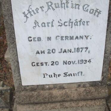 SCHÄFER Karl 1877-1934