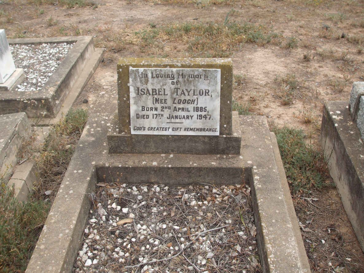 TAYLOR Isabel nee LOOCH 1886-1947