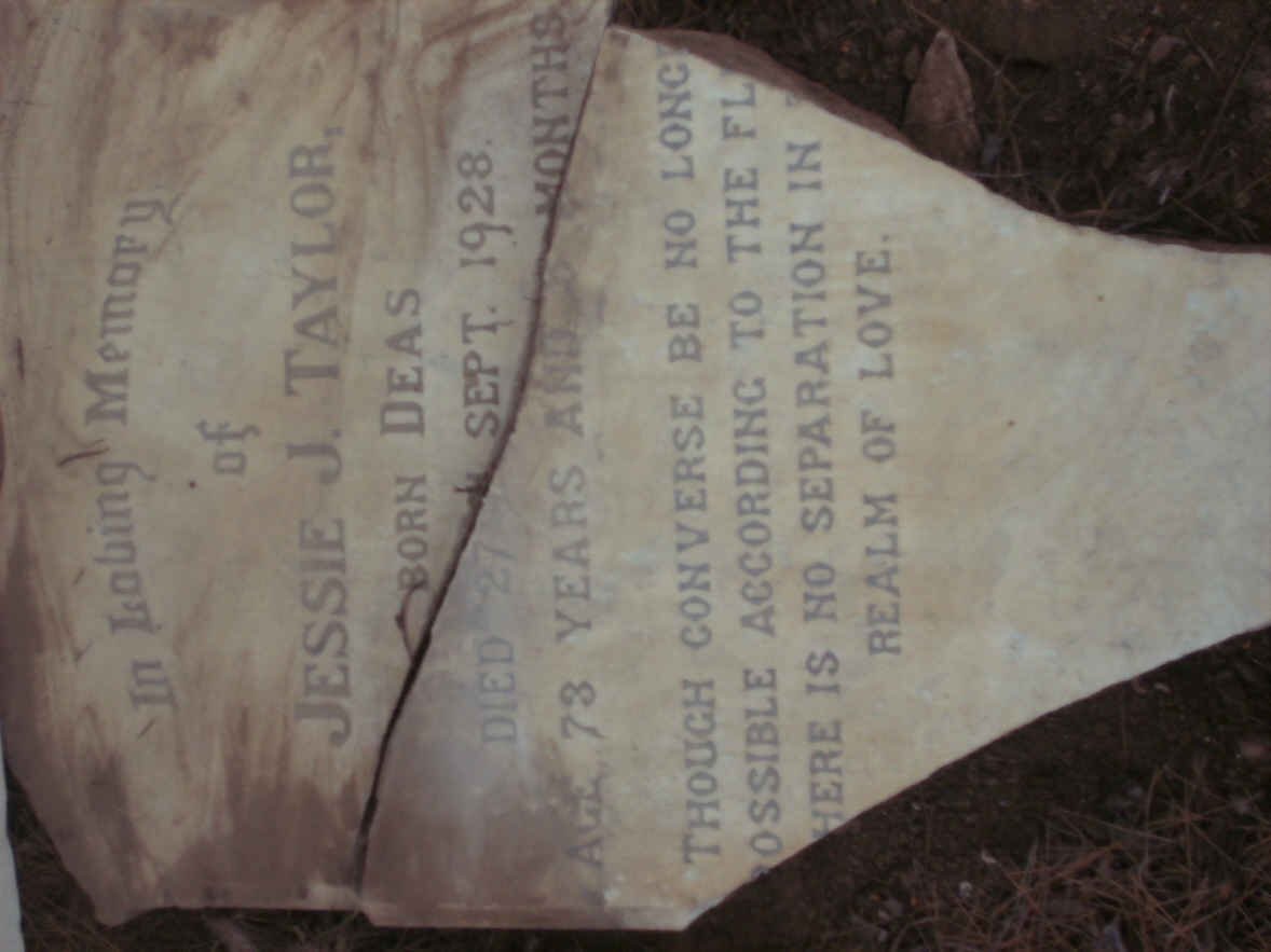 TAYLOR Jessie J. nee DEAS -1928