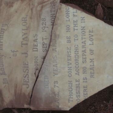 TAYLOR Jessie J. nee DEAS -1928