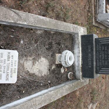 TERBLANCHE Maria nee SPIES 1900-1934