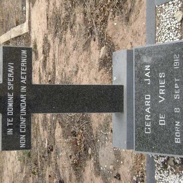 VRIES Gerard Jan, de 1912-1972