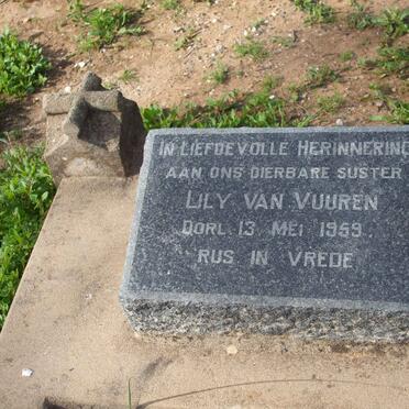 VUUREN Lily, van  -1959