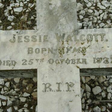 WALCOTT Jessie  nee SYMS -1922