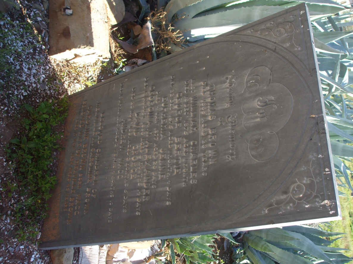 BROWN Caroline nee WAGG  -1884 :: BROWN Thomas  -1869 