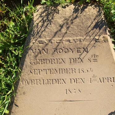 ROOYEN Hester, van 1859-1878