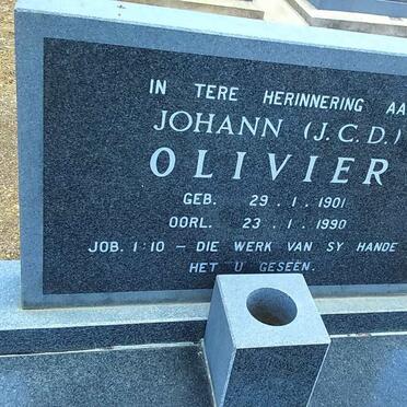 OLIVIER J.C.D. 1901-1990