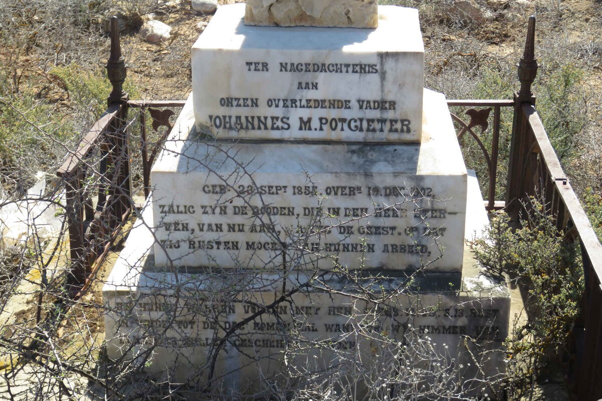 POTGIETER Johannes M. 1855-1902