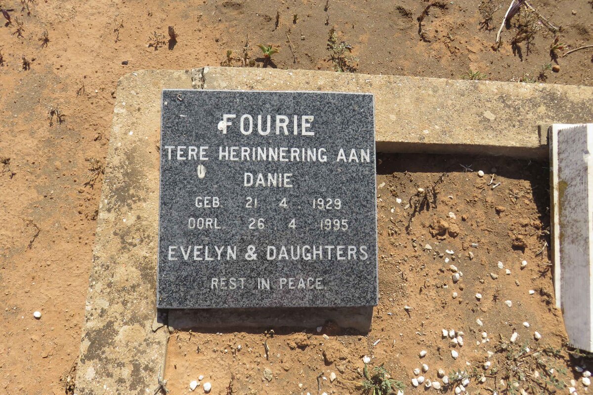 FOURIE Danie 1929-1995