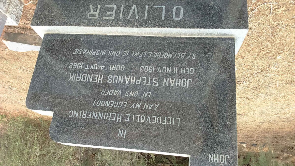 OLIVIER Johan Stephanus Hendrik 1903-1962