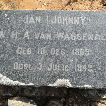 WASSENAER Jan W.H.A., van 1869-1943