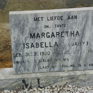 MULLER Margaretha Isabella 1900-1989