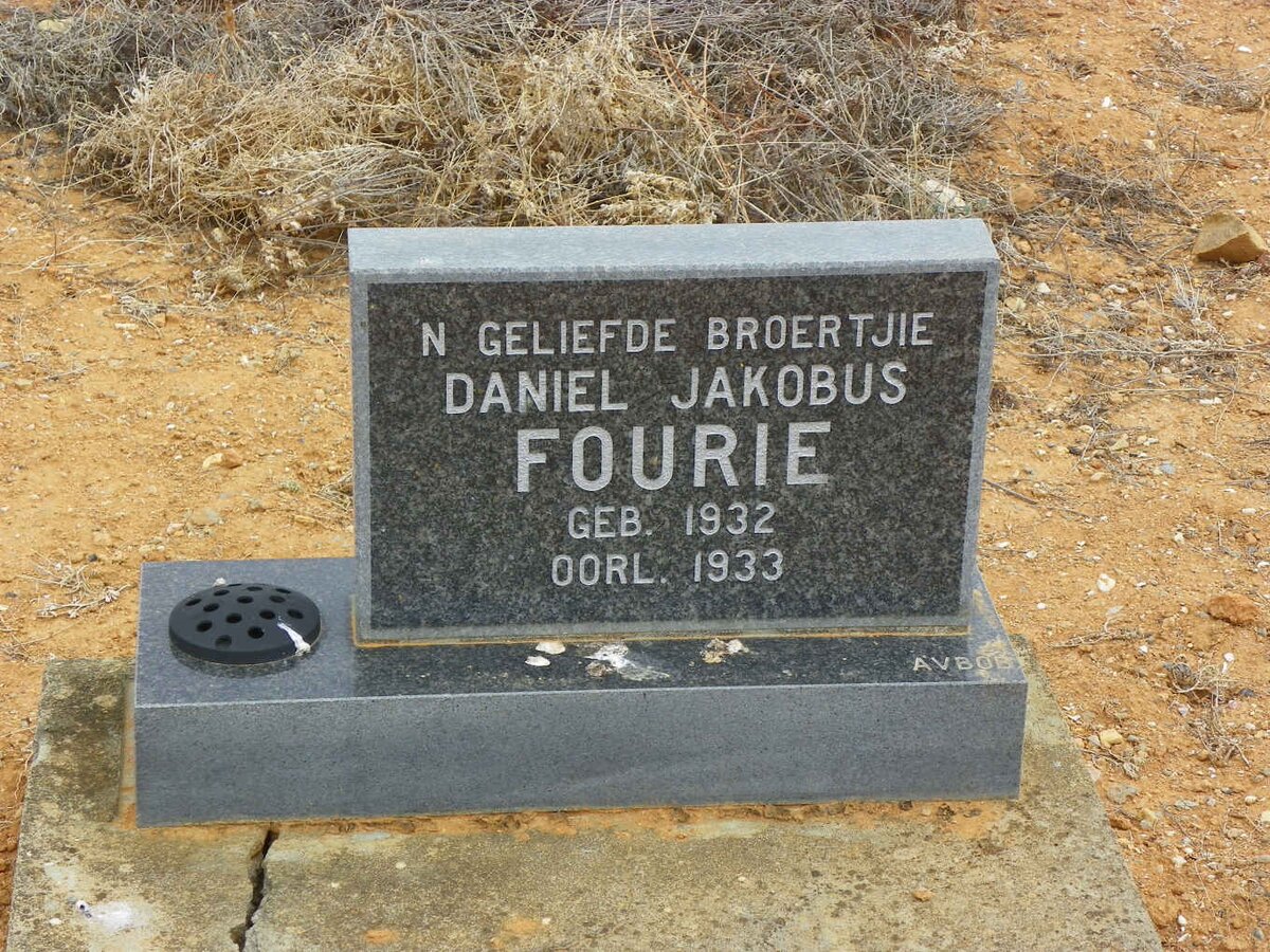 FOURIE Daniel Jakobus 1932-1933