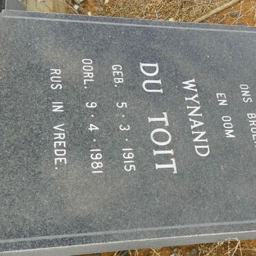 TOIT Wynand, du 1915-1981