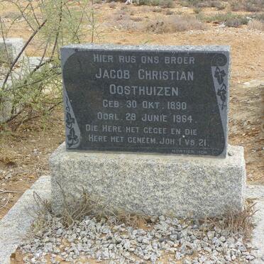 OOSTHUIZEN Jacob Christian 1890-1964